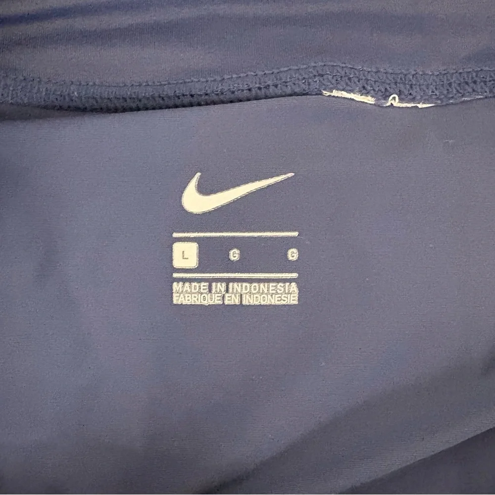 Nike Women's Large Blue Swim Bottom Mini Skort  Polyester Pull On Solid (738)